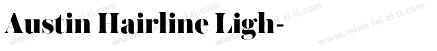Austin Hairline Ligh字体转换